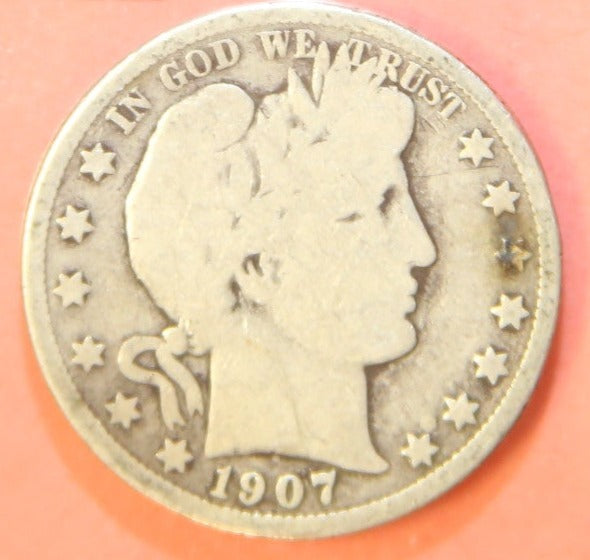 1907-D Barber Half Dollar. Nice Affordable Coin. Store