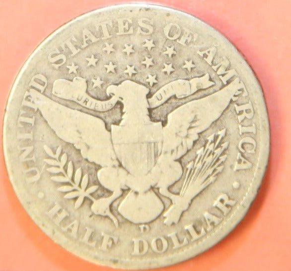 1907-D Barber Half Dollar. Nice Affordable Coin. Store