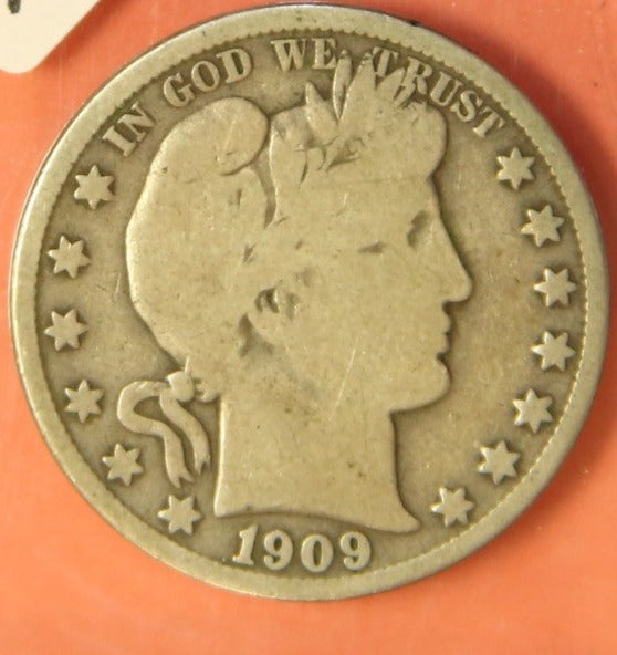 1909-O Barber Half Dollar. Nice Affordable Coin. Store