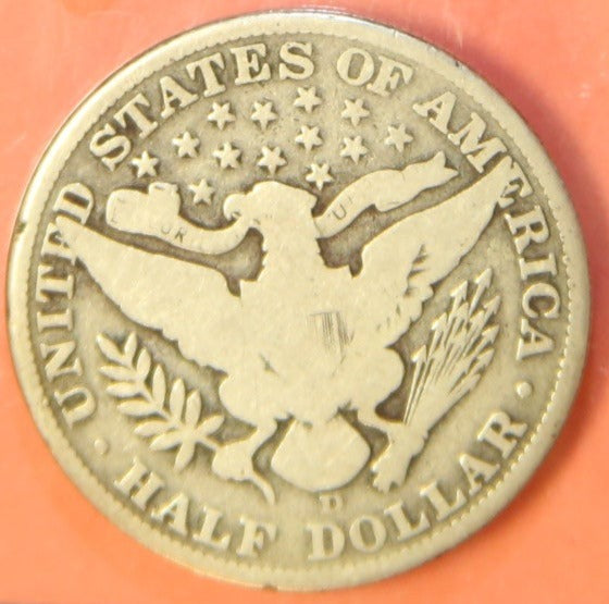 1911-D Barber Half Dollar. Nice Affordable Coin. Store