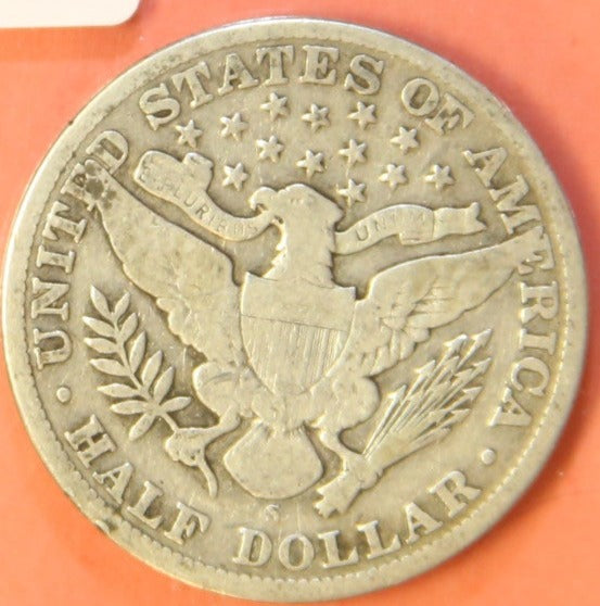 1913-S Barber Half Dollar. Nice Affordable Coin. Store