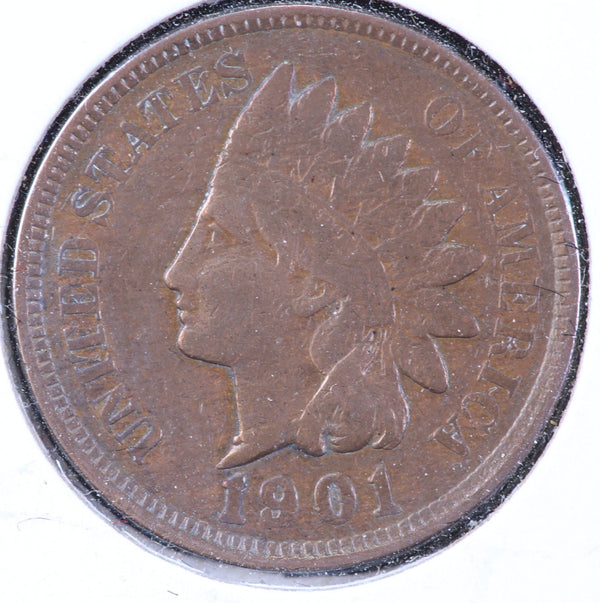 1901 Indian Head Cent, Circulated Affordable Coin, Store #90133