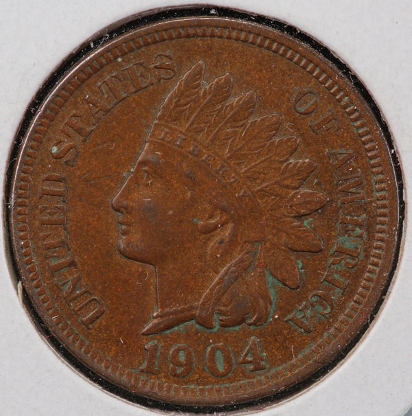 1904 Indian Head Cent, Circulated Affordable Coin, Store #90145