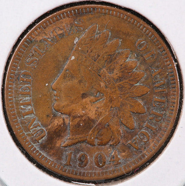 1904 Indian Head Cent, Circulated Affordable Coin, Store #90147