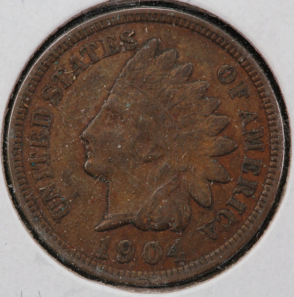 1904 Indian Head Cent, Circulated Affordable Coin, Store #90148