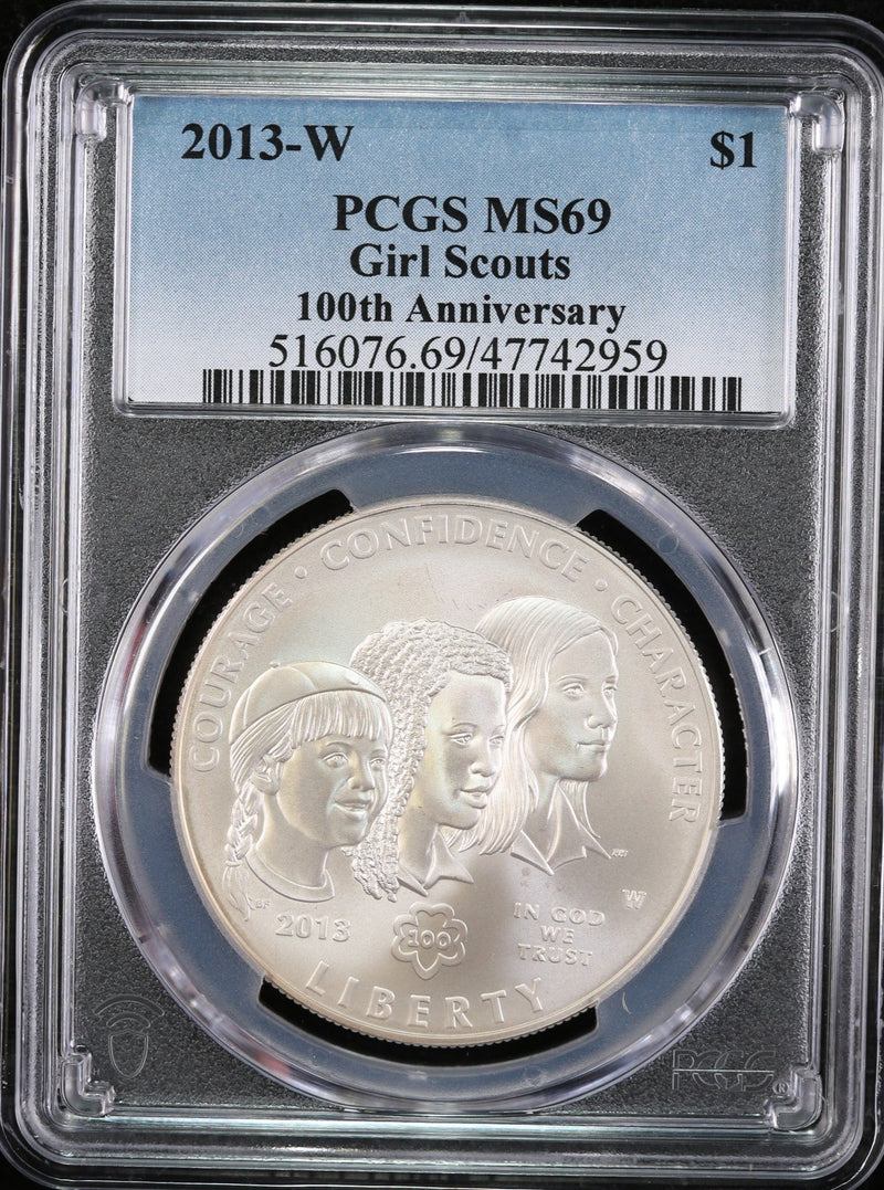 2013-W Girl Scouts Commemorative, PCGS MS69, Affordable Collectible Coin. Store