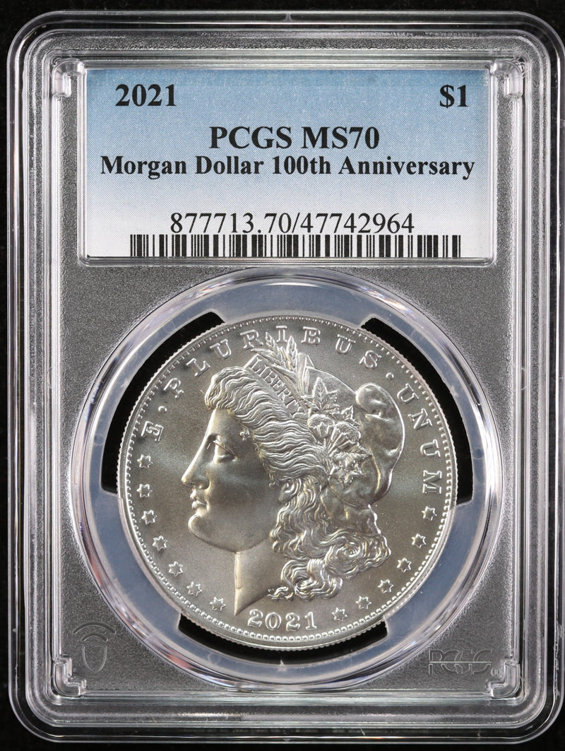 2021 Morgan Dollar Anniversary Coin, PCGS MS70, Affordable Collectible Coin. Store