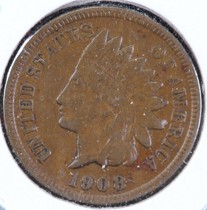 1908-S Indian Head Cent, Circulated Affordable Coin, Store