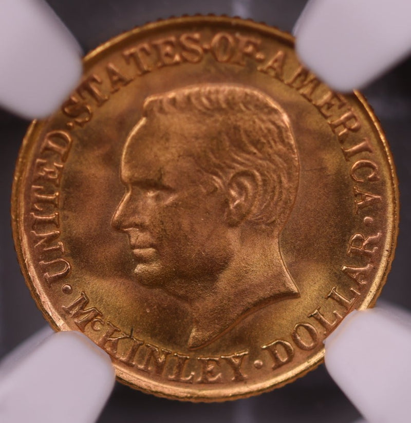 1917 $1 Gold McKinley Commemorative Coin., NGC MS-67., Store