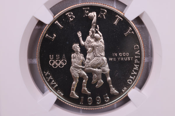 1995-S 50C., Olympics-Basketball Clad Half Dollar., NGC PF69., Store #0926