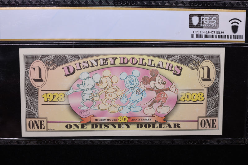 2008 $1, DISNEY DOLLAR - Disney World.. Store Sale