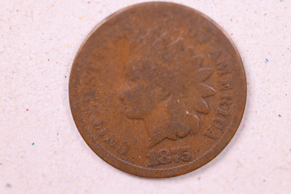 1875 Indian Head Cents., Very Good Details., Store#0966