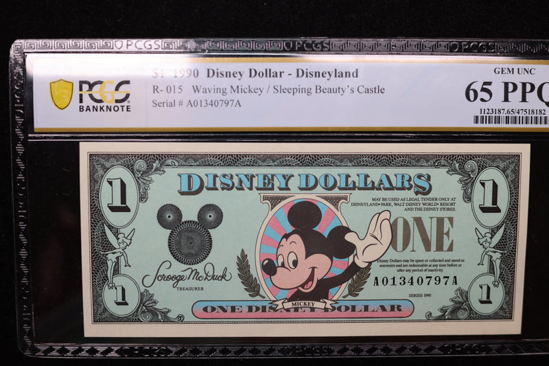 1990 $1, DISNEY DOLLAR - Disney World.. Store Sale