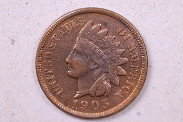 1905 Indian Head Cents., Extra Fine Circulated Coin., Store#0979