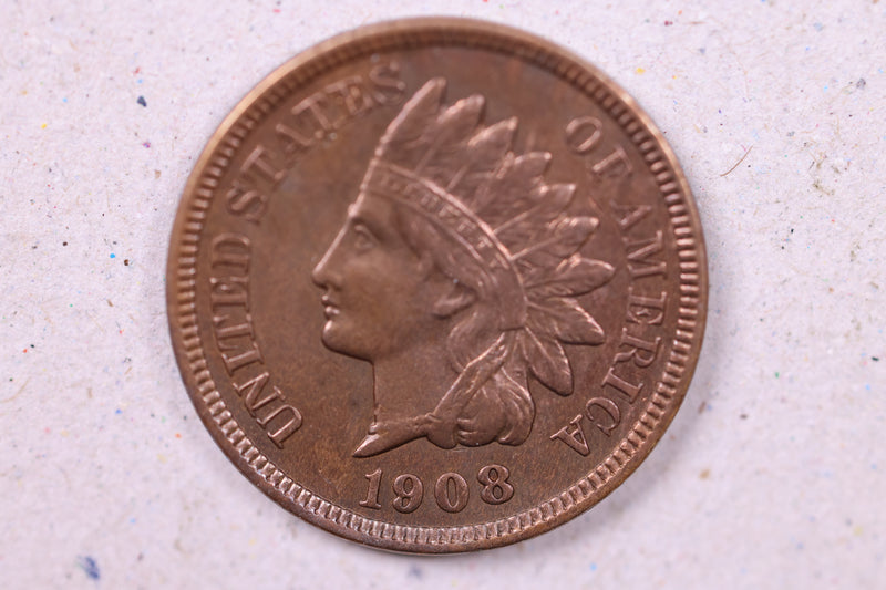 1908 Indian Head Cents., Extra Fine Circulated Coin., Store