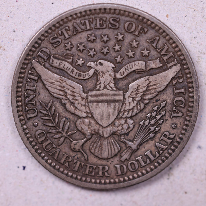 1909 Barber Silver Quarter., Extra Fine+, Circulated Coin., Store