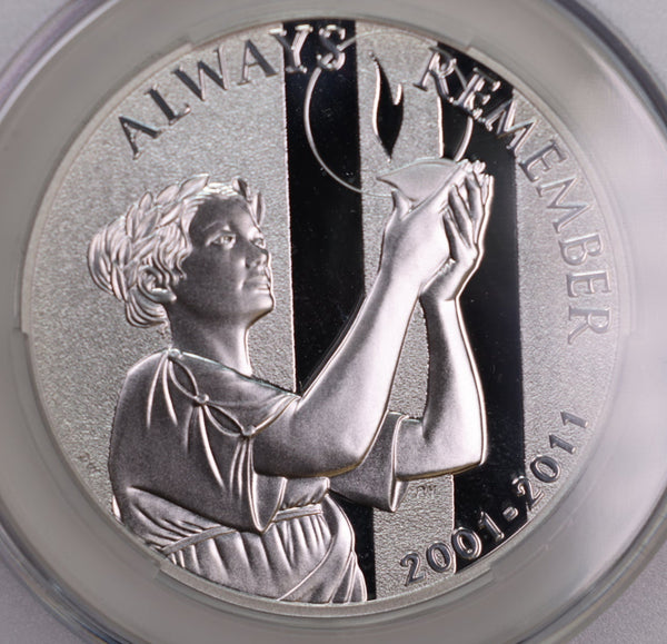 2011-W September 11., U.S. Mint Silver Medal., CAC PR70., Store GMC116