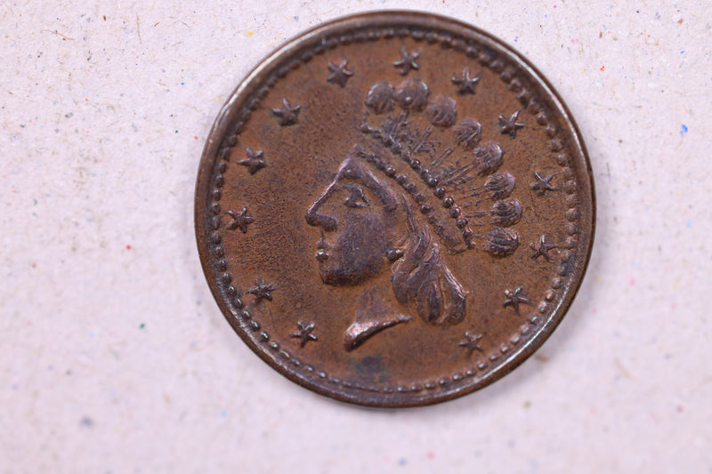 1861-64., Civil War Token., Circulated Condition., Store