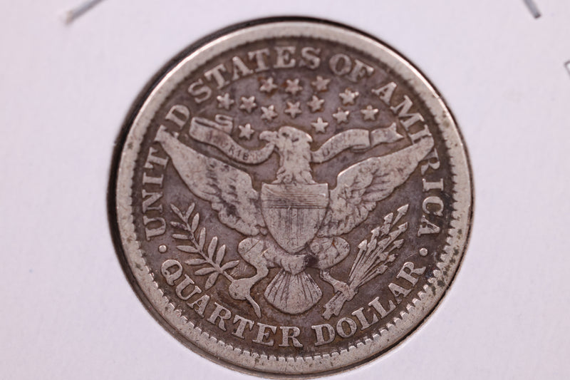 1900 Barber Silver Quarter., Very Good+, Circulated Coin., Store