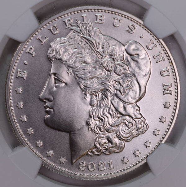 2021-S Morgan Silver Commemorative Dollar., Early Release., NGC MS70., Store GMC133