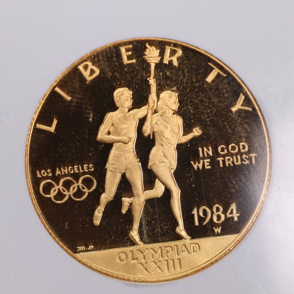 1984-W $10., OLYMPICS., Gold Commemorative., NGC PF69., Store #GMC095