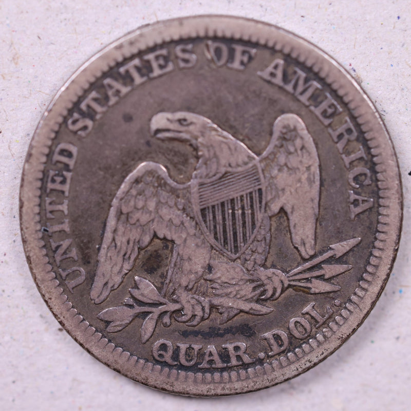 1844 Seated Liberty Quarter., Very Fine Coin., Store