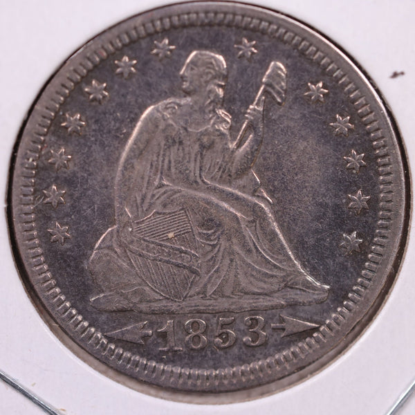 1853 Seated Liberty Quarter., Mint State., Store#1072