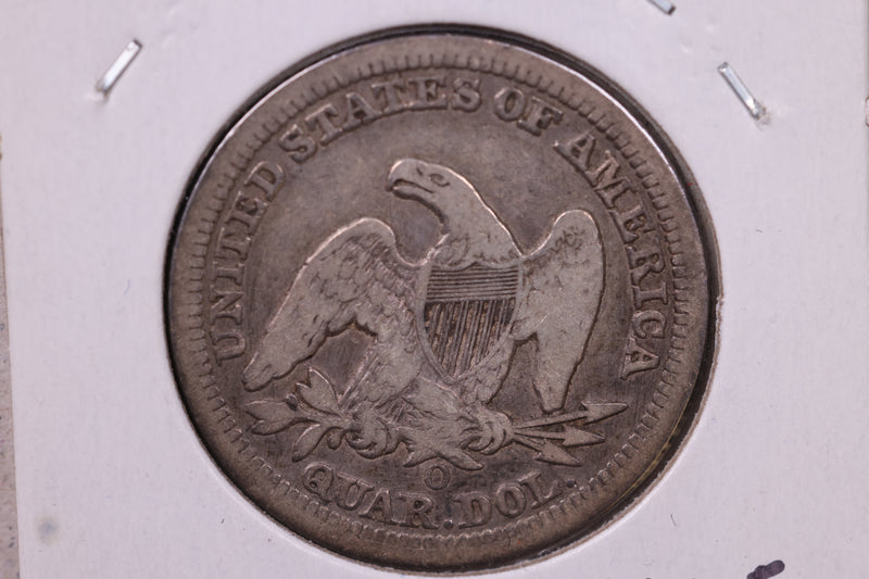 1854-O Seated Liberty Quarter., (B-3b)., Extra Fine., Circulated Coin., Store