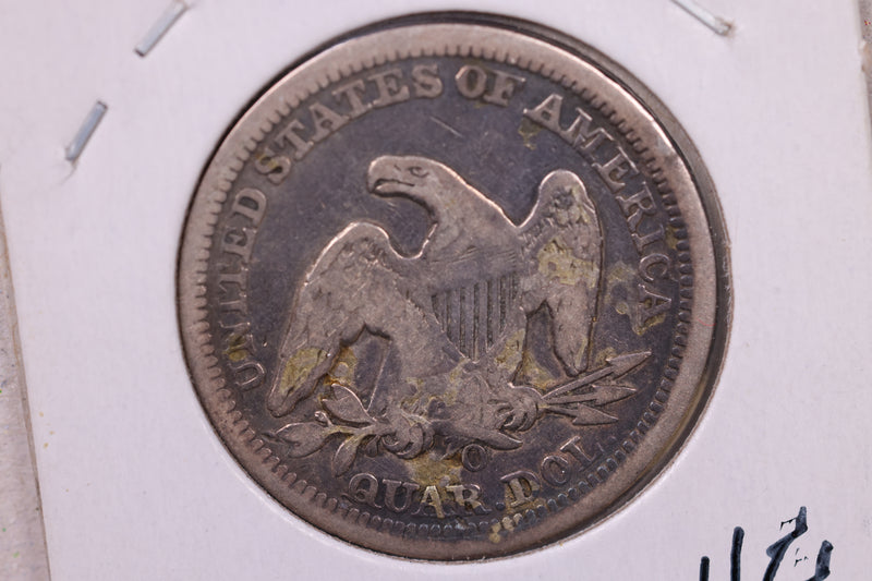 1857-O Liberty Seated Quarter., Fine Circulated Coin., Store