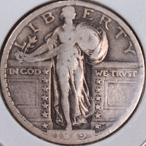 1919 Standing Liberty Quarter, Fine Circulated Coin, Store #QR0042