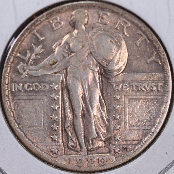 1920 Standing Liberty Quarter, Extra Fine Circulated Coin, Store #QR0049