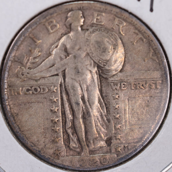 1920 Standing Liberty Quarter, Very Fine Circulated Coin, Store #QR0052