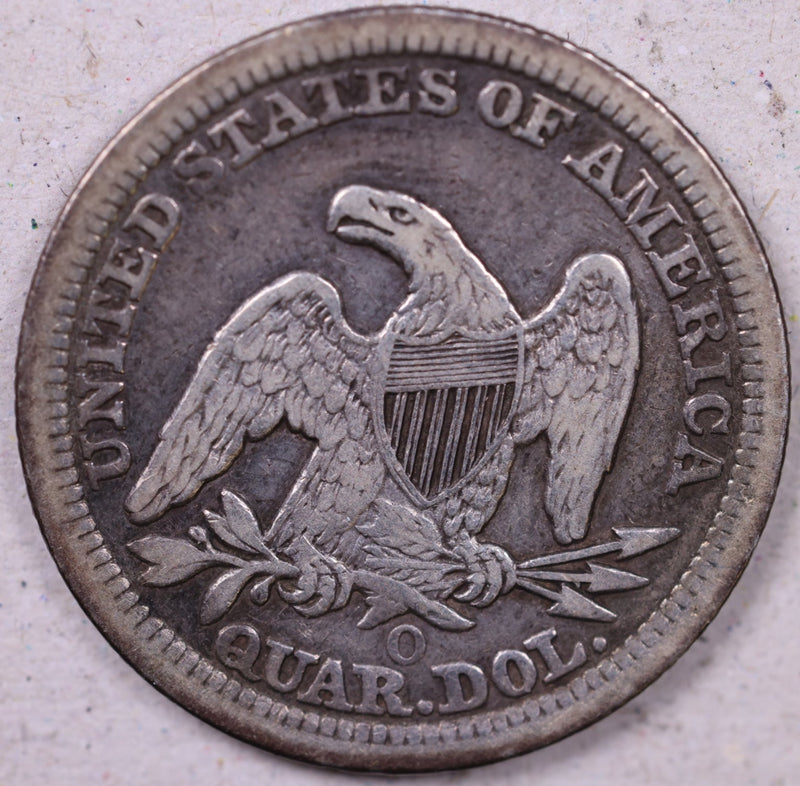 1857-O Seated Liberty Quarter., Very Fine Circulated Coin., Store