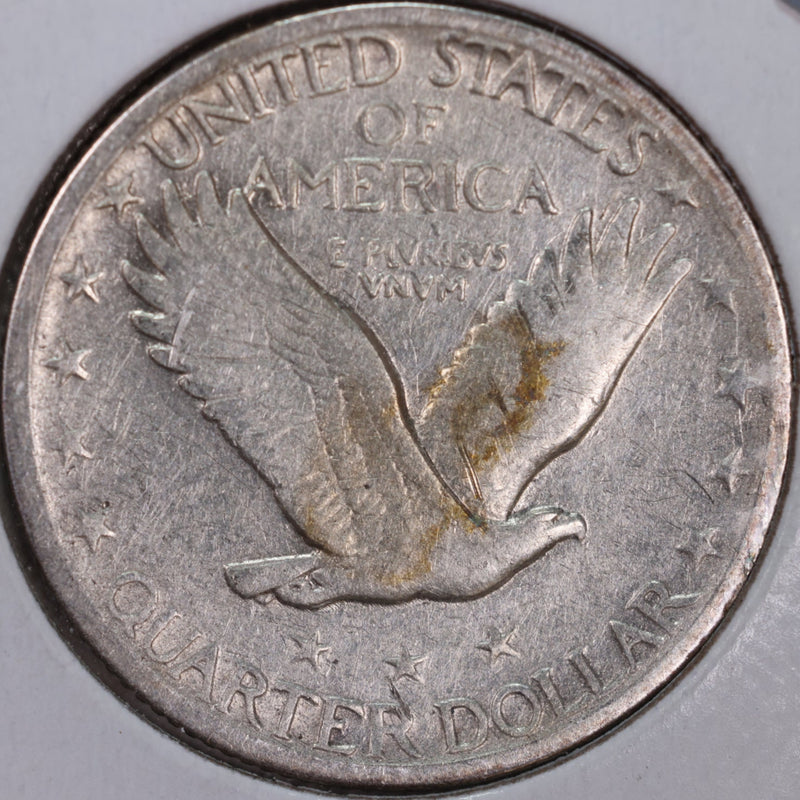 1920-S Standing Liberty Quarter, Fine Circulated Coin, Store