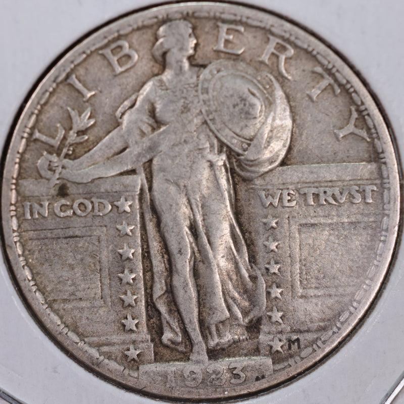 1923 Standing Liberty Quarter, Very Fine Circulated Coin, Store