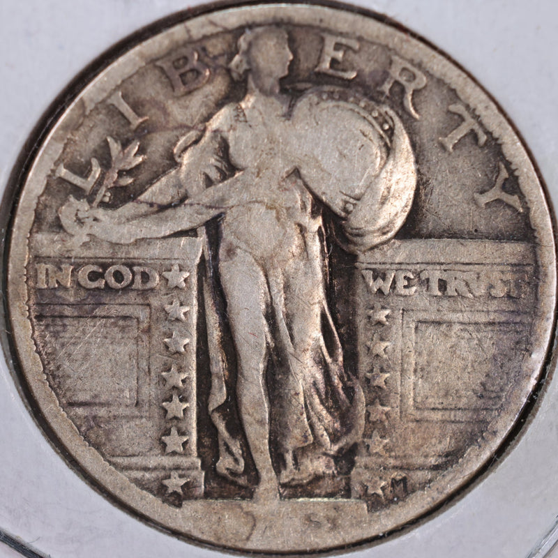 1923 Standing Liberty Quarter, Very Good Circulated Coin, Store