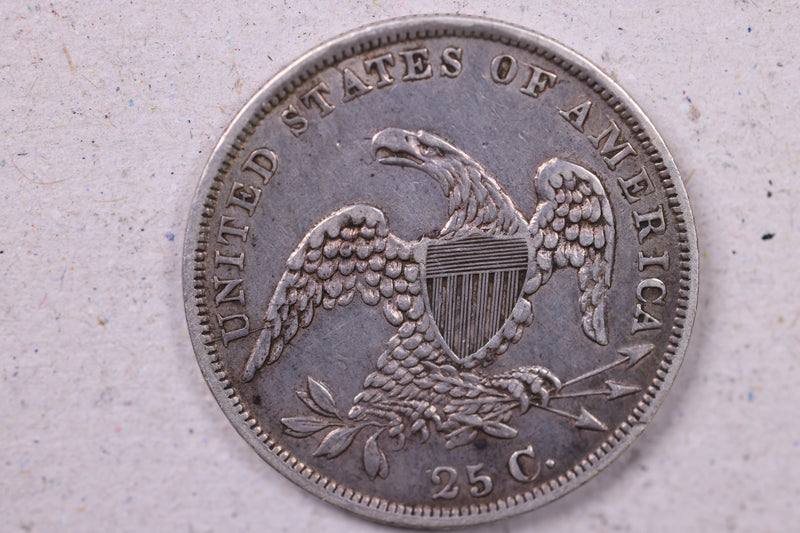 1835 Capped Bust Quarter., Extra Fine Circulated Coin., Store