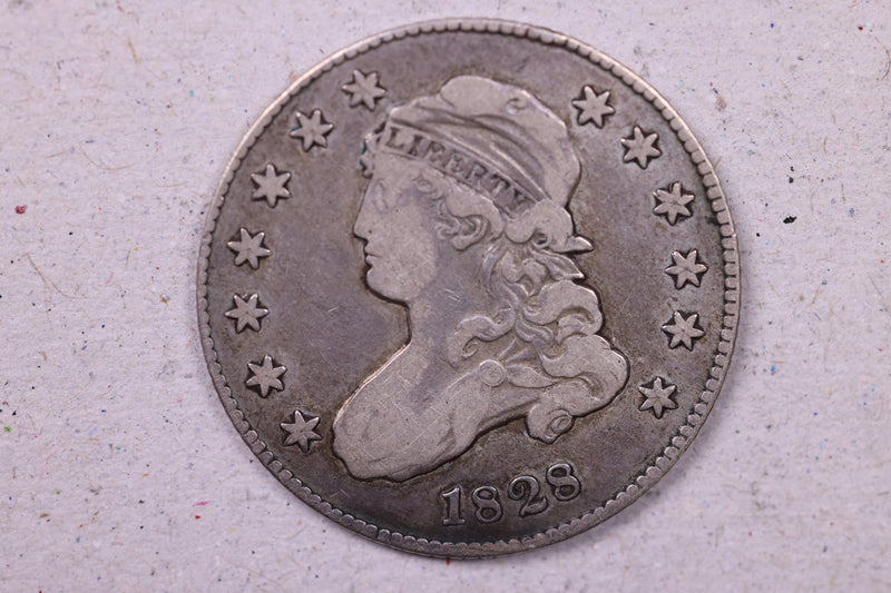 1828 Capped Bust Quarter., Very Fine Circulated Coin., Store