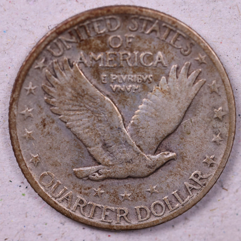 1919-S Standing Liberty Silver Quarter., Very Fine Circulated Coin., Store