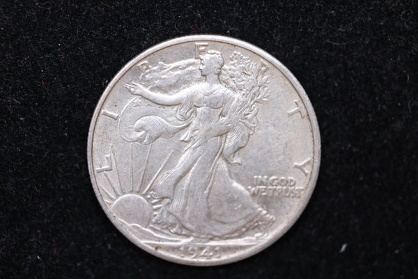 1941-S Walking Liberty Half Dollar., Circulated Coin. Large Affordable Sale #02164