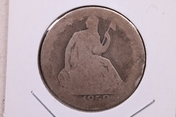 1858-O Seated Liberty Half Dollar., Fair Circulated Coin., Store #1224