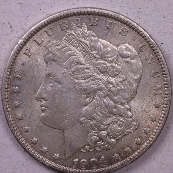 1904 Morgan Silver Dollar., Mint State Collectable Coin., Store #1201