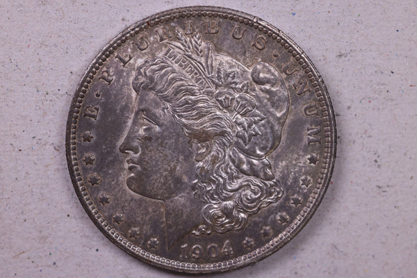 1904-O Morgan Silver Dollar., About Uncirculated Coin., Store #1216