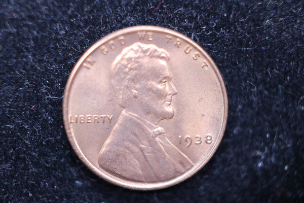 1938 Lincoln Wheat Cents, Affordable Uncirculated Coin, SALE #88114