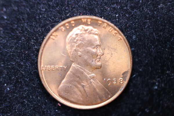 1938 Lincoln Wheat Cents, Affordable Uncirculated Coin, SALE #88116