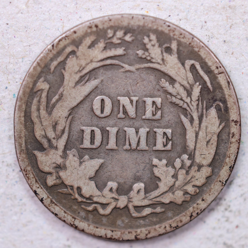 1894 Barber Silver Dime., Good Circulated Coin., Store