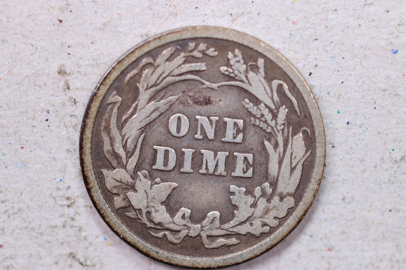 1903 Barber Silver Dime., Very Good Circulated Coin., Store