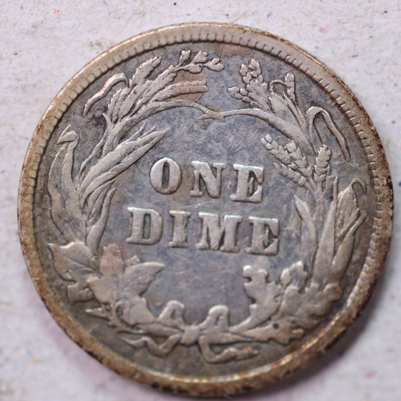 1904 Barber Silver Dime., Very Fine Circulated Coin., Store