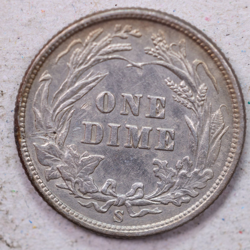 1904-S Barber Silver Dime., Extra Fine Circulated Coin., Store