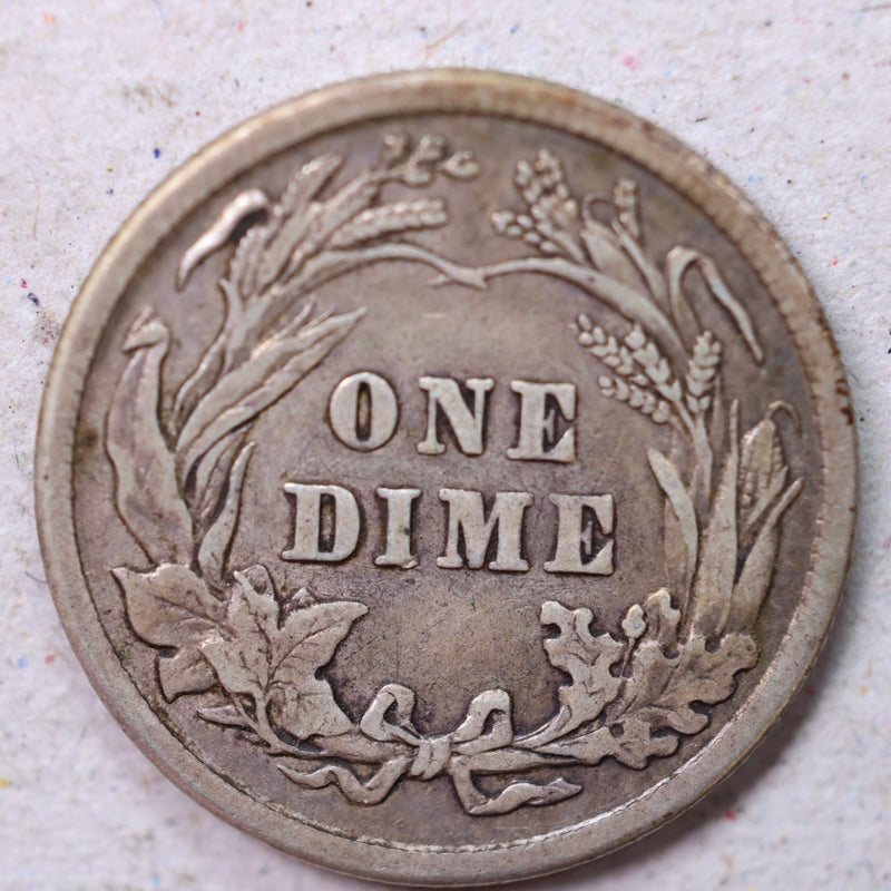 1905 Barber Silver Dime., Very Fine Circulated Coin., Store